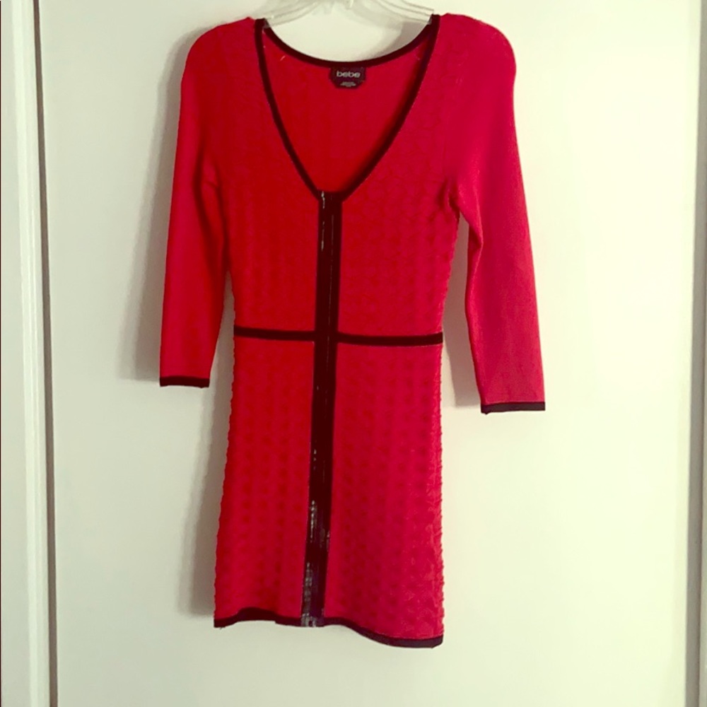 Bebe Mini dress zip up